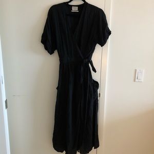Urban Outfitters Black Midi Dress